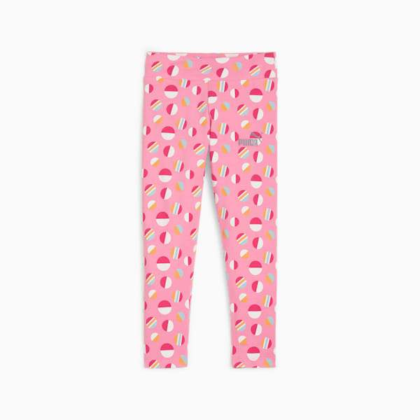 ESS+ SUMMER CAMP Kids' Leggings, Fast Pink, large-ZAF