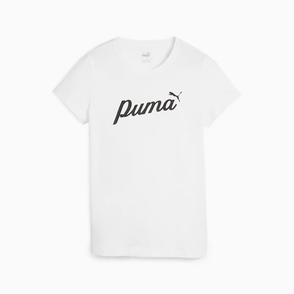 Playera para mujer ESS+ Script, PUMA White, large-MEX