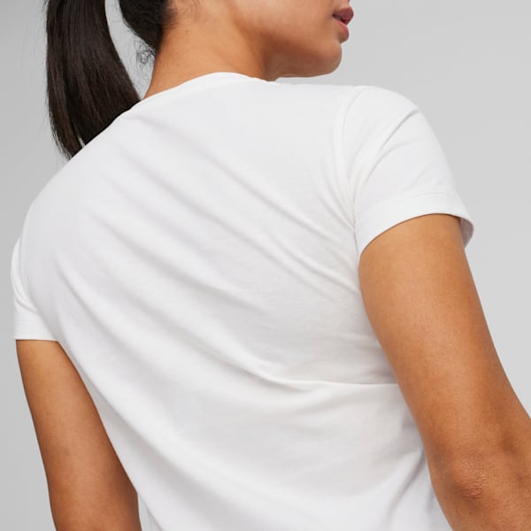 Playera para mujer ESS+ Script, PUMA White, large-MEX