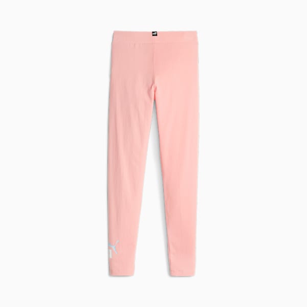 ESS Youth Logo Leggings G, Peach Smoothie, large-ZAF