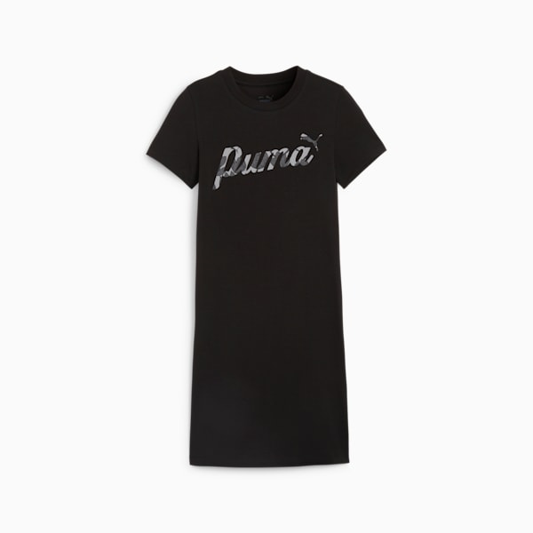 ESS+ Blossom Girls' Dress, PUMA Black, large-ZAF
