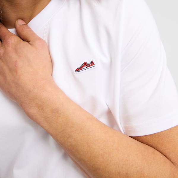 Playera para hombre Suede Logo, PUMA White, large-MEX