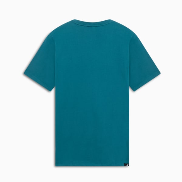Suede Logo Tee's Men, Cold Green, large-MEX