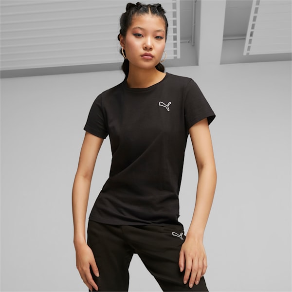 Remera Better Essentials para mujer, PUMA Black, large-ARG