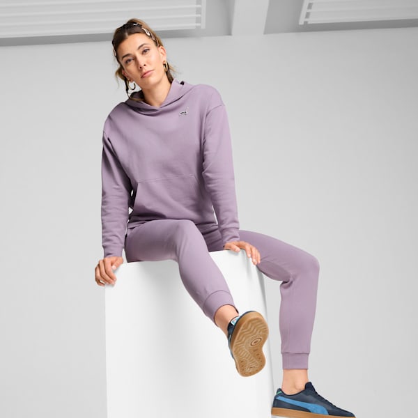 Buzo con capucha BETTER ESSENTIALS para mujer, Pale Plum, large-ARG