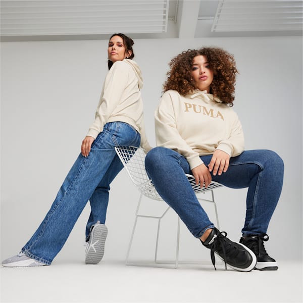 Buzo con capucha PUMA SQUAD para mujer, Alpine Snow, large-ARG