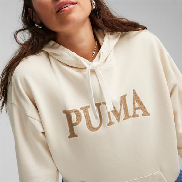 Buzo con capucha PUMA SQUAD para mujer, Alpine Snow, large-ARG