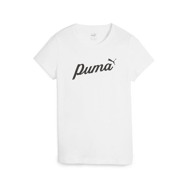 Remera ESS+ Script para mujer, PUMA White, large-ARG