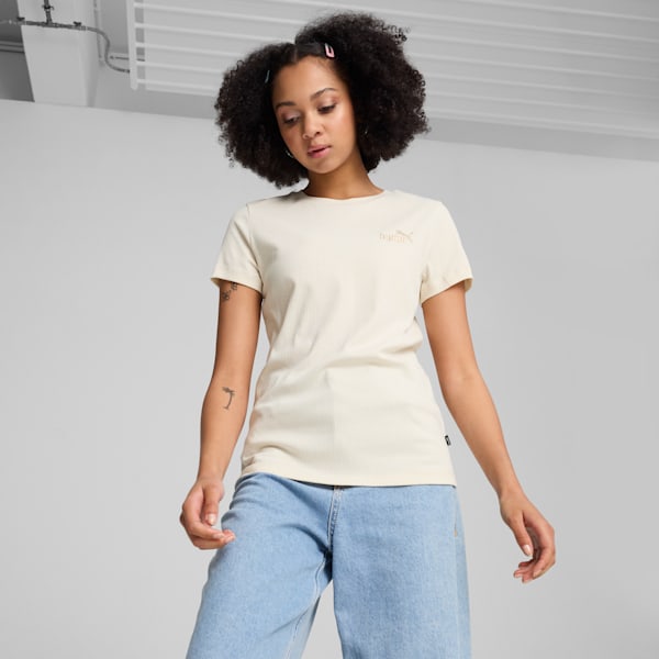 Essentials ELEVATED Tee Women, Alpine Snow, large-ZAF