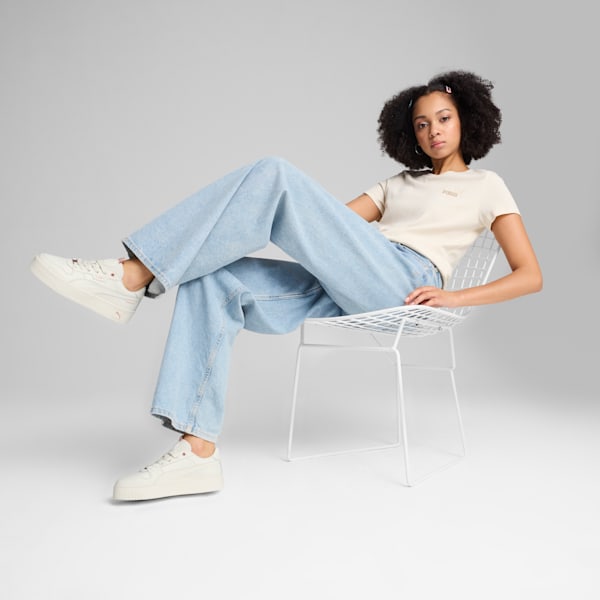 Essentials ELEVATED Tee Women, Alpine Snow, large-ZAF