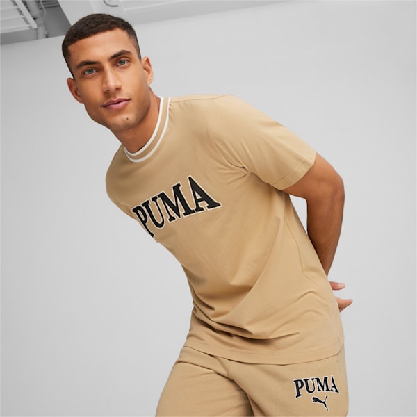 Remera estampada PUMA SQUAD para hombre, Prairie Tan, large-ARG