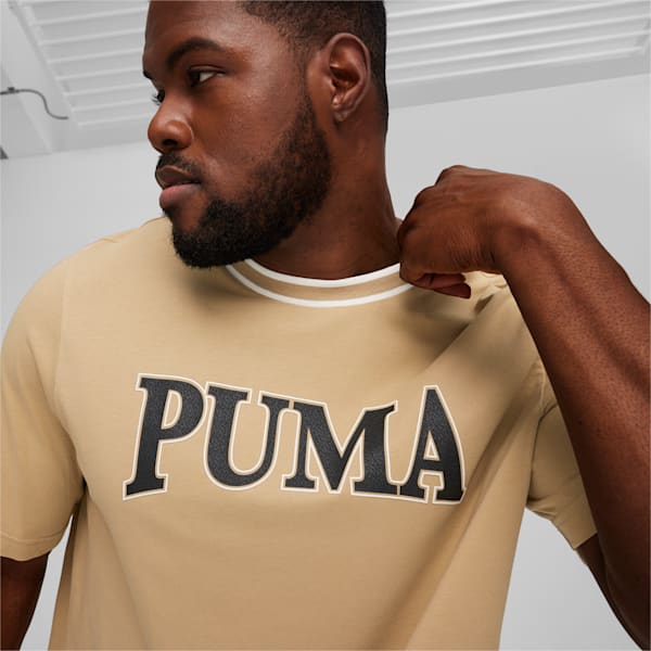 Remera estampada PUMA SQUAD para hombre, Prairie Tan, large-ARG