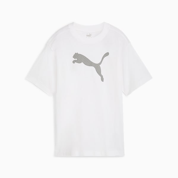 HER Graphic Tee Women, PUMA White, large-ZAF