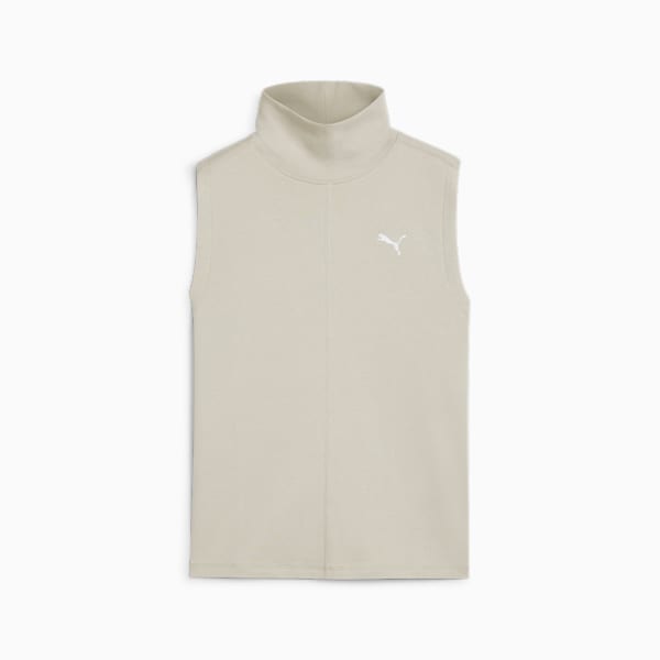 HER Turtleneck Vest Women, Desert Dust, large-ZAF