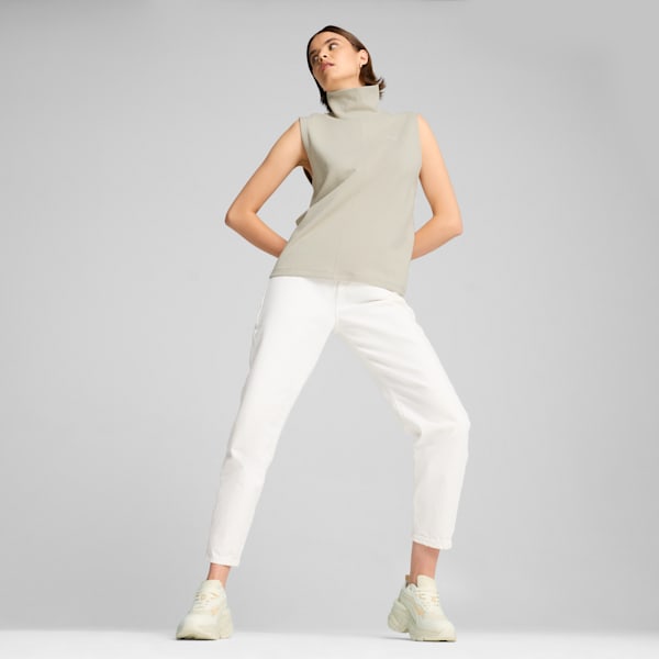 HER Turtleneck Vest Women, Desert Dust, large-ZAF