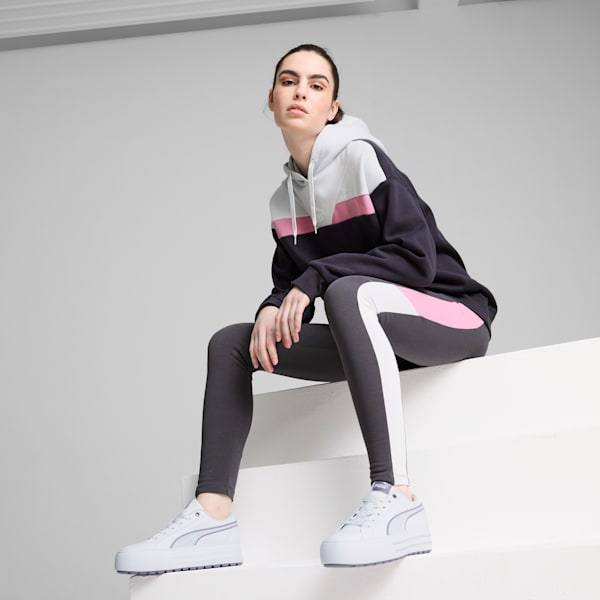 PUMA POWER Hoodie Women, Galactic Gray, large-ZAF