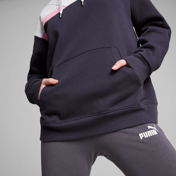 PUMA POWER Hoodie Women, Galactic Gray, large-ZAF