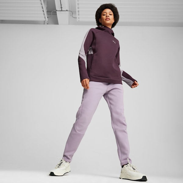 EVOSTRIPE Hoodie Women, Midnight Plum, large-ZAF