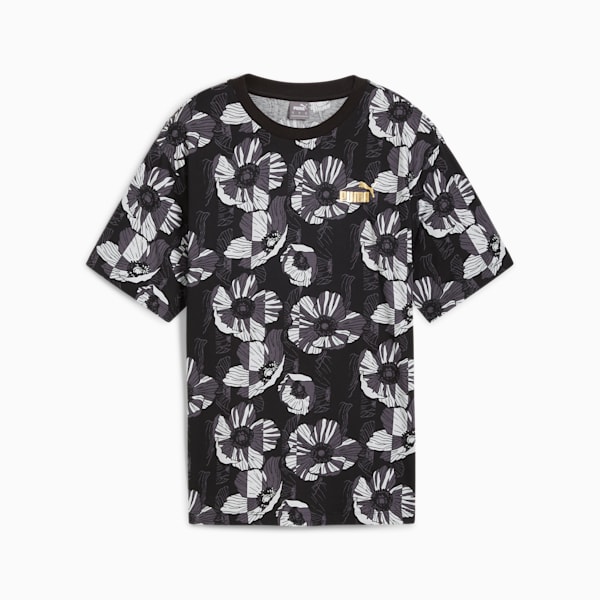 Remera con estampado integral ESS+ CLASS ACT para mujer, PUMA Black, large-ARG