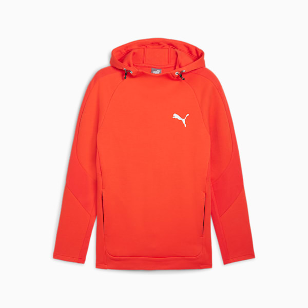 EVOSTRIPE Hoodie Men, Redmazing, large-ZAF