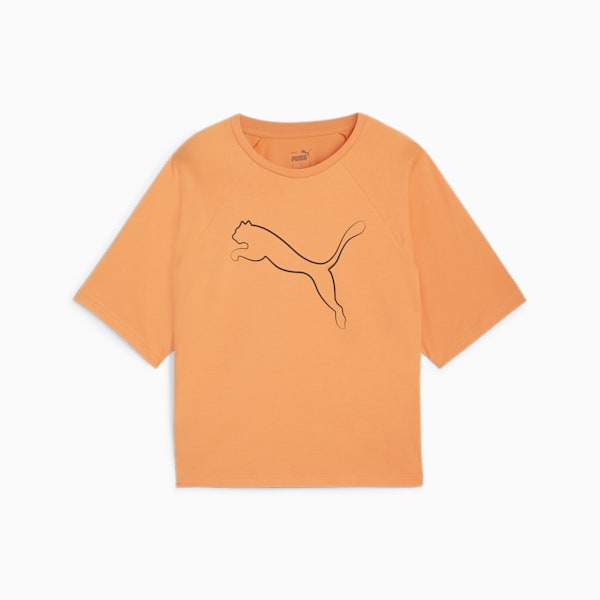 PUMA MOTION Relaxed Tee Women, Bright Melon, large-ZAF
