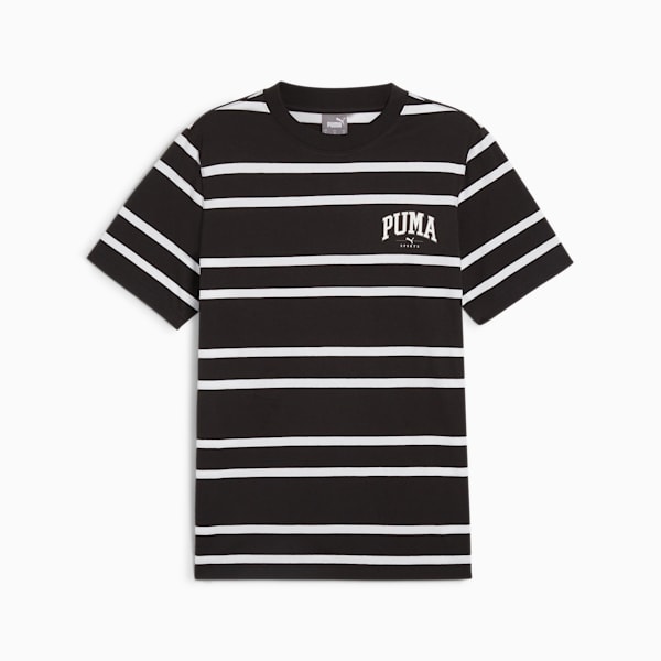 Remera rayada PUMA SQUAD para hombre, PUMA Black, large-ARG