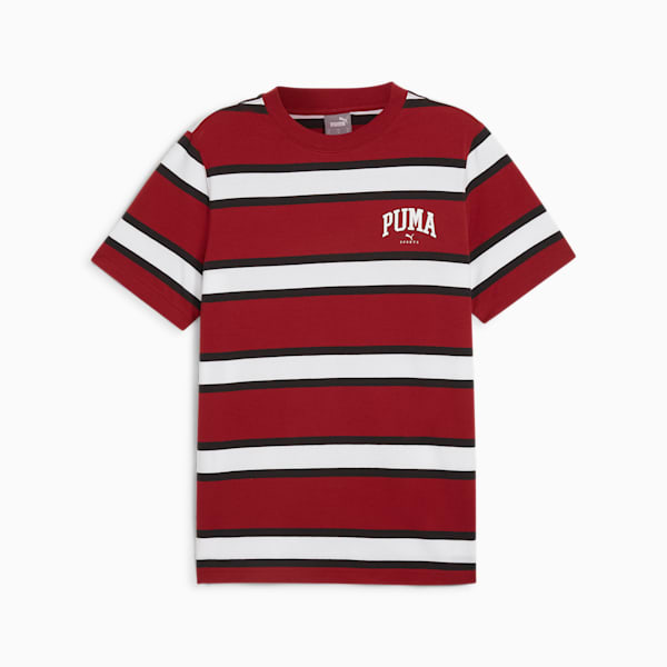 Remera rayada PUMA SQUAD para hombre, Intense Red, large-ARG