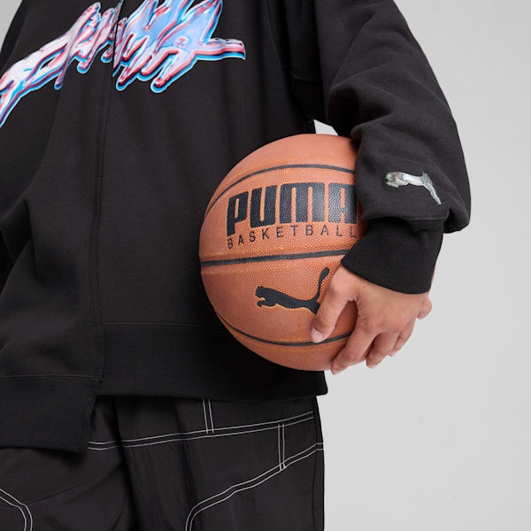 Cherry on Top Graphic Basketball Hoodie Women, PUMA Black, large-ZAF