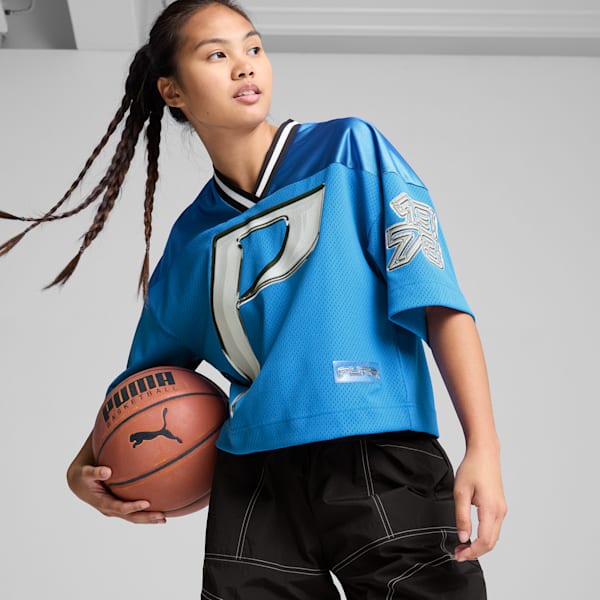 Cherry on Top Cropped Basketball Jersey Women, Hyperlink Blue, large-ZAF
