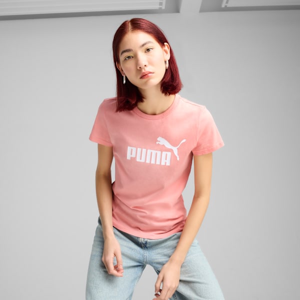 ESS No. 1 Logo Tee Women, Pink Fruit, large-MEX