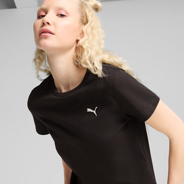 Essentials Tee Women, PUMA Black, large-ZAF