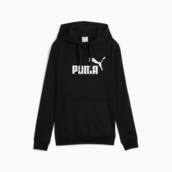 Sudadera Essentials No. 1 Logo para mujer, PUMA Black, large-MEX