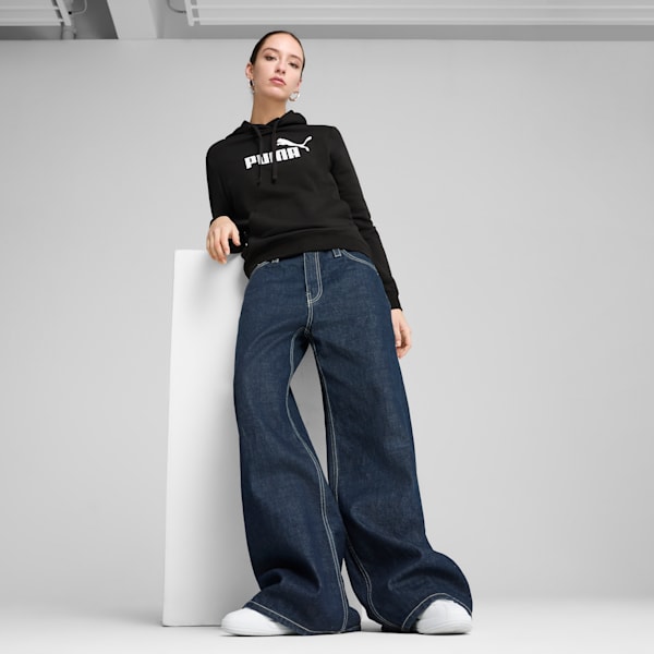 Sudadera Essentials No. 1 Logo para mujer, PUMA Black, large-MEX