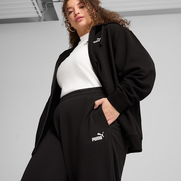 Pants Essentials Small No. 1 Logo para mujer, PUMA Black, large-MEX