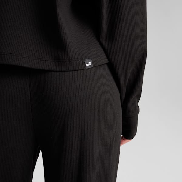 Buzo con capucha ESS ELEVATED para mujer, PUMA Black, large-ARG