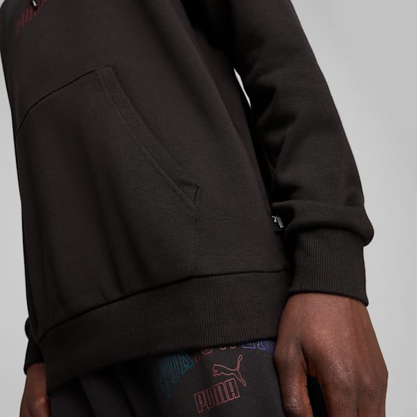 Buzo con capucha ESS+ LOGO LAB para hombre, PUMA Black, large-ARG