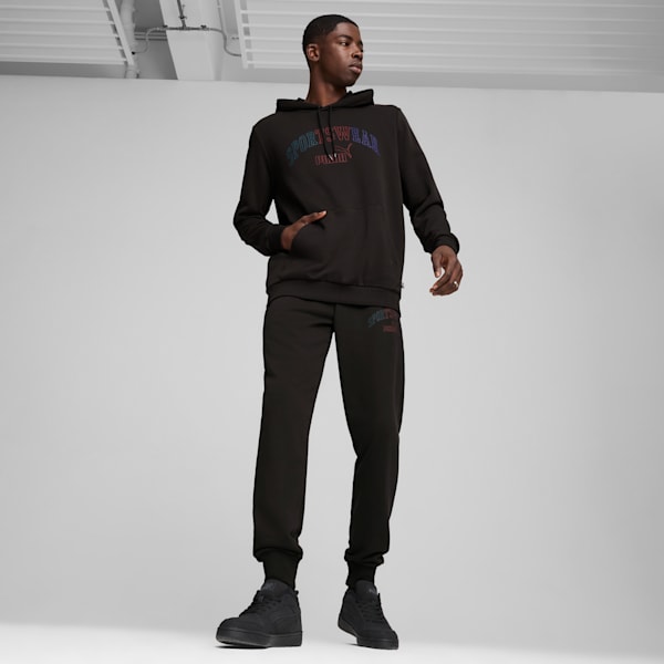 Buzo con capucha ESS+ LOGO LAB para hombre, PUMA Black, large-ARG