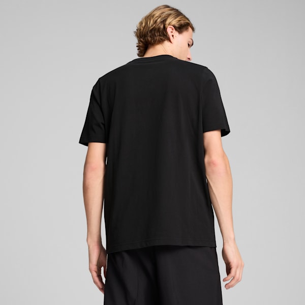 Essentials V-Neck Tee Men, PUMA Black, large-MEX
