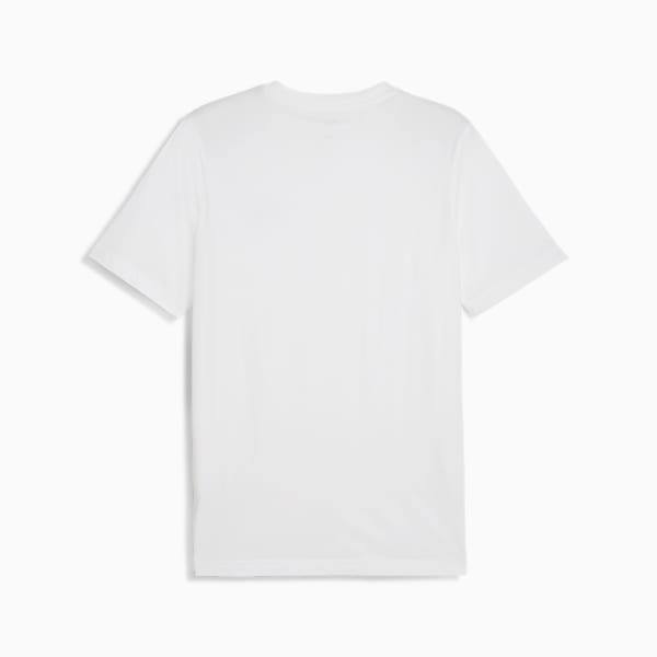 Playera escote en V Essentials para hombre, PUMA White, large-MEX
