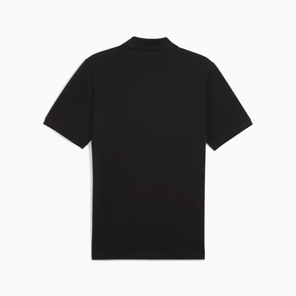 Polo de piqué Essentials No. 1 con logotipo para hombre, PUMA Black, large-MEX
