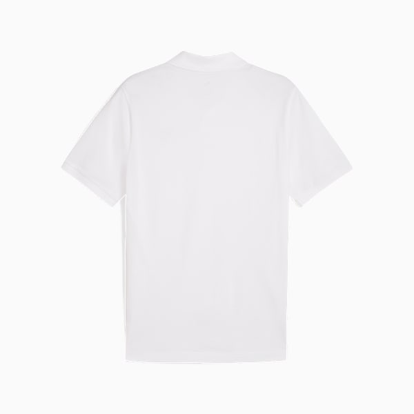 Playera polo WARDROBE Essentials Piqué para hombre, PUMA White, large-MEX
