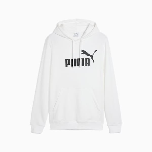 Essentials No. 1 Logo Hoodie Youth, PUMA White, large-MEX