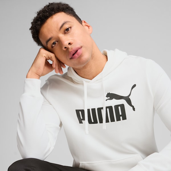 Essentials No. 1 Logo Hoodie Youth, PUMA White, large-MEX