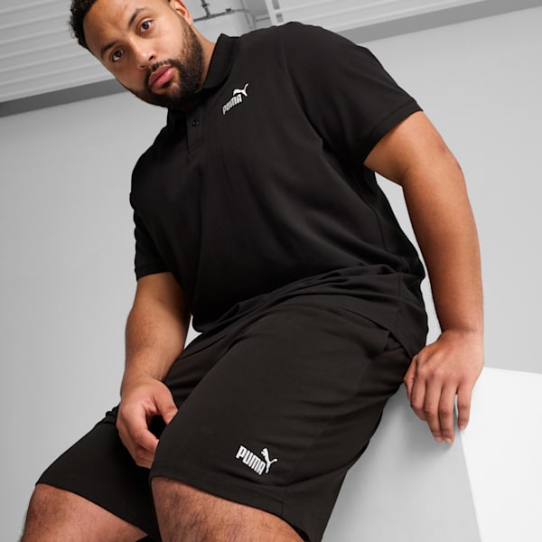 Essentials No. 1 Logo Jersey 10" Shorts Men, PUMA Black, large-ZAF