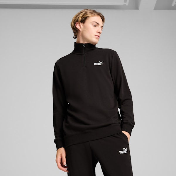 Buzo con cierre Essentials No. 1 Logo II para hombre, PUMA Black, large-ARG
