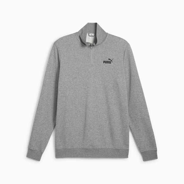 Buzo con cierre Essentials No. 1 Logo II para hombre, Medium Gray Heather, large-ARG