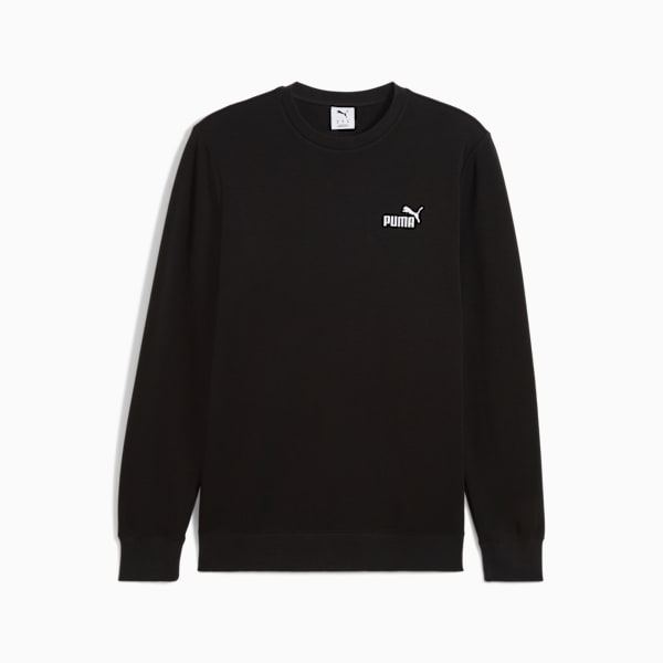 Essentials No. 1 Logo Crew Men, PUMA Black, large-ZAF
