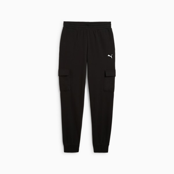 Essentials Cargo Pants Men, PUMA Black, large-ZAF