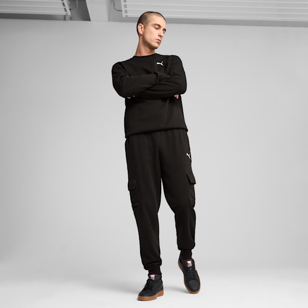 Essentials Cargo Pants Men, PUMA Black, large-ZAF
