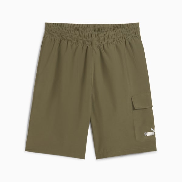 Shorts cargo Essentials No.1 Logo 22cm para hombre, Loden Green, large-MEX